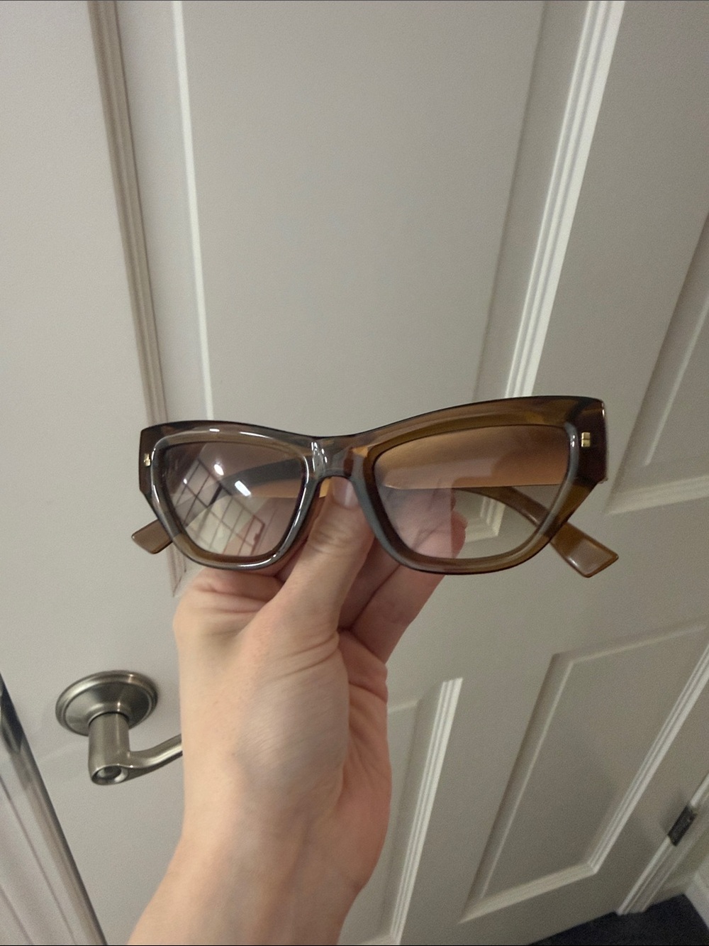 Anthropologie brown tortoiseshell cat-eye sunglasses